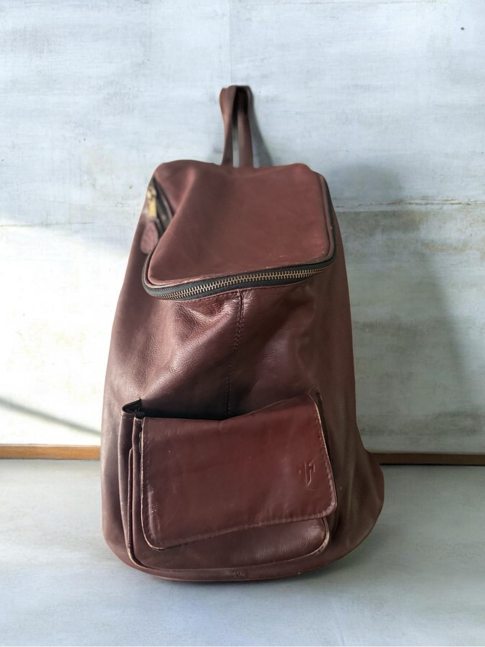 FRYE Brown Leather Shoulder Bag